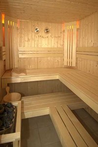 inside a Sauna