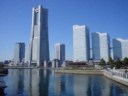Japan's tallest building, the , is in the  district of Yokohama.