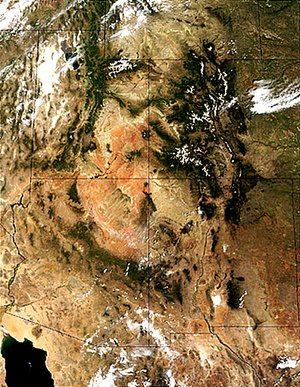 Four corners region and  from space