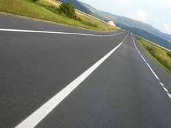 A road near Sibiu, Romania