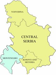 Serbia and Montenegro map