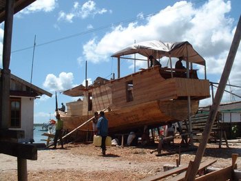 Traditional boat building in South East Maluku, Indonesia
