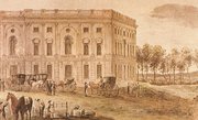 The Capitol when first occupied by Congress, 1800.