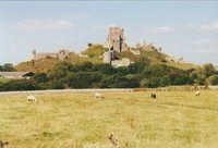 Corfe Castle from the south