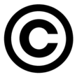 The copyright symbol is used to give notice that a work is covered by copyright.