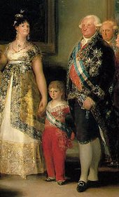 Charles IV and his queen Maria Luisa, from The Family of Charles IV by 
