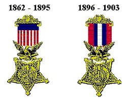 Early Army versions of the Medal of Honor.