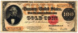1922 U.S. gold certificate