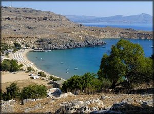 The coastline of Rhodes, Greece. Photo provided by Classroom Clip Art (http://classroomclipart.com)