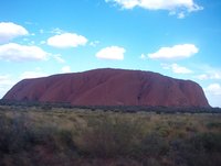 Uluru, purple in the afternoon