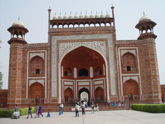 Gateway to the Taj Mahal, view from Charbagh