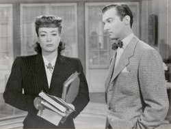 Joan Crawford and Zachary Scott in Mildred Pierce