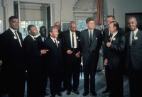 JFK in the  with various civil rights activists including 