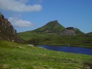 View of Dun Caan from Loch na Mna