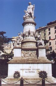 Columbus monument in Genoa