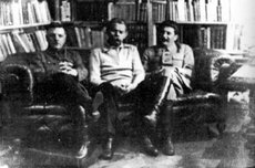 Voroshilov, ,  (left to right) 1931 photo