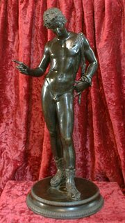 A 19th-century reproduction of a Greek bronze of Adonis found at 