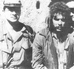 Rodriguez with the captured Che Guevara.