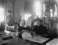 Turn of the century sewing in Detroit, Michigan