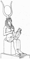 Isis nursing Horus.