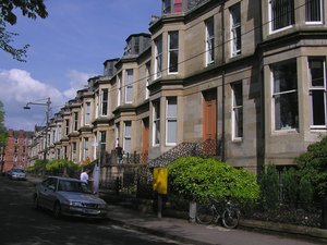 The computing science department, housed in a row of terraced houses