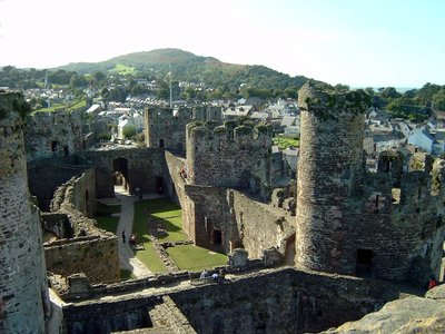 Conwy Castle in its present state.