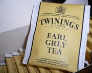 A Twinings Earl Grey Tea bag