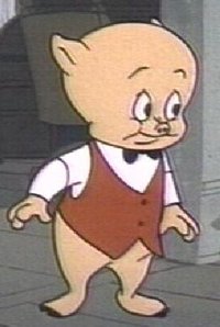 One of the most famous stuttering fictional characters is the animated cartoon character  "" from the  theatrical cartoon series. In 1991, the National Stuttering Project picketed . demanding that they stop "belittling" stutterers and instead use Porky Pig as an advocate for child stutterers. The studio eventually agreed to grant $12,000 to the Stuttering Foundation of America and release a series of public service announcement posters speaking out against bullying.