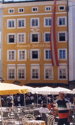 Mozart's birthplace at 9 Getreidegasse, , 