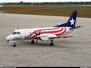 Fina Air Saab 340, registration number N112-PX, at Santo Domingo, the Dominican Republic.