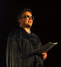 Jello Biafra, onstage in Switzerland (, ).
