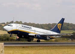 Ryanair Boeing 737 taking off