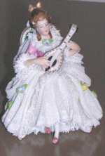 A rare  porcelain figurine