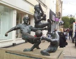 The Sports Statue on Gallowtree Gate