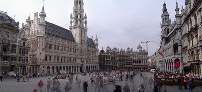 Panorama view of the Grand Place