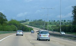 The stretch of M25 between junctions 24 and 25 (Potters Bar to Waltham Cross)