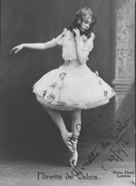 Ninette de Valois at age 16. She ran the Abbey School of Dance and provided choreography for a number of Yeats' plays.