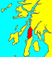 Knapdale shown within Argyll