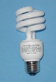 Compact fluorescent light bulb