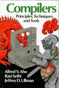 The book cover showing a knight and dragon