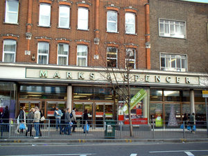 A Marks and Spencer store in south London.
