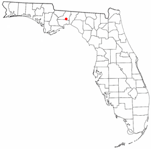 Location of Woodville, Florida