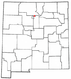 Location of Santa Clara Pueblo, New Mexico