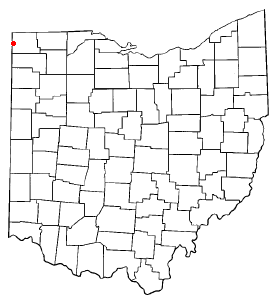 Location of Edon, Ohio