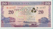 A £20 Ulster Bank banknote.