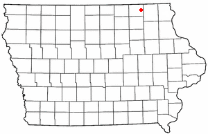 Location of Cresco, Iowa