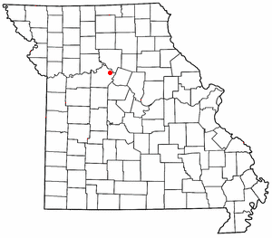 Location of Gilliam, Missouri