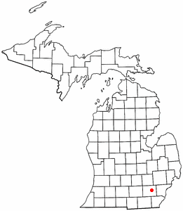 Location of Ann Arbor, Michigan
