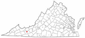 Location of Wytheville, Virginia