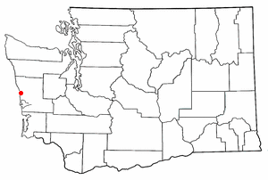 Location of Moclips, Washington